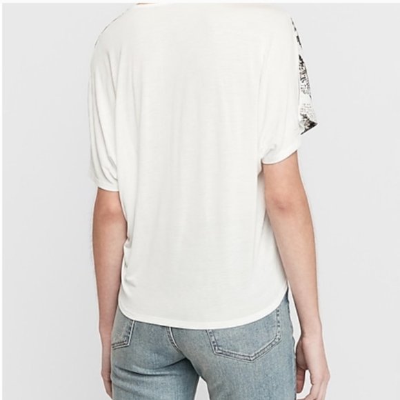 NWT Express Dolman Button Front Top - Picture 2 of 7